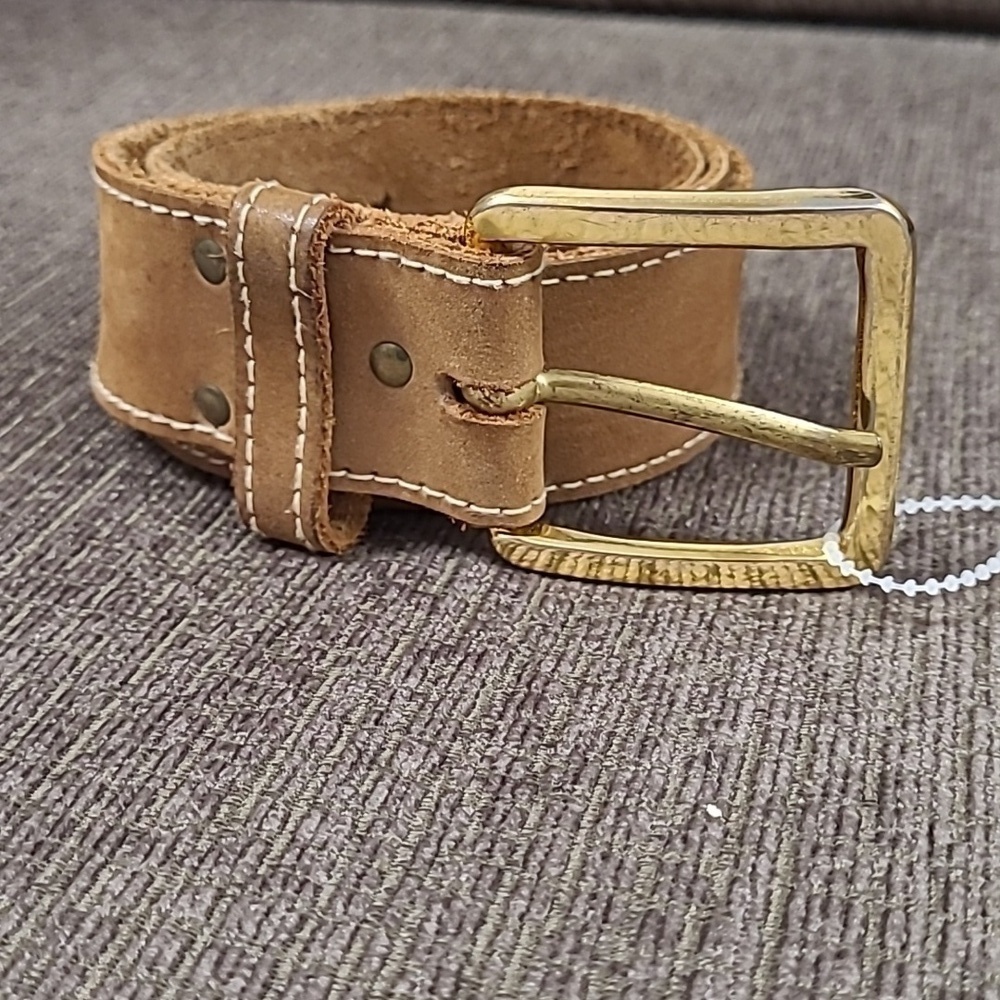 Cotton Ginny Brown Soft Genuine Leather Made in Canada Belt